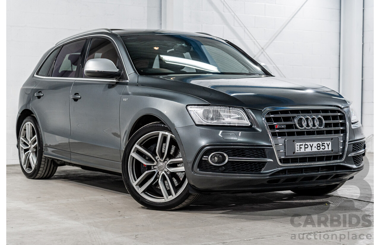 1/2014 Audi SQ5 3.0 TDI Quattro 8R MY14 5d Wagon Daytona Grey Pearl Twin Turbo Diesel 3.0L