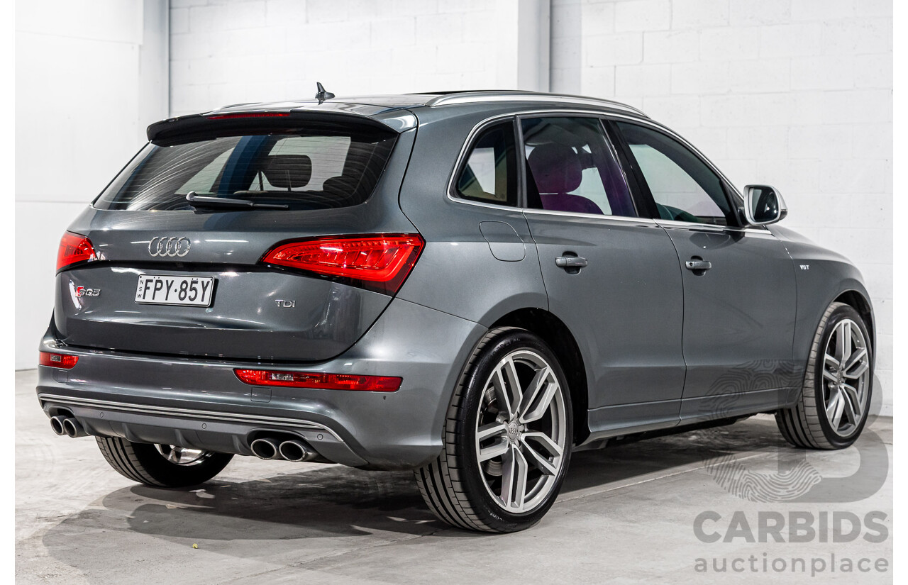 1/2014 Audi SQ5 3.0 TDI Quattro 8R MY14 5d Wagon Daytona Grey Pearl Twin Turbo Diesel 3.0L