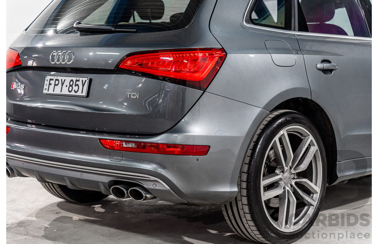 1/2014 Audi SQ5 3.0 TDI Quattro 8R MY14 5d Wagon Daytona Grey Pearl Twin Turbo Diesel 3.0L