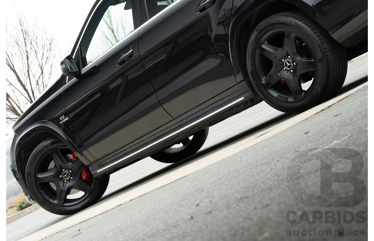 7/2013 Mercedes Benz GL63 AMG X166 4d Wagon Obsidian Black Metallic Twin Turbo V8 5.5L