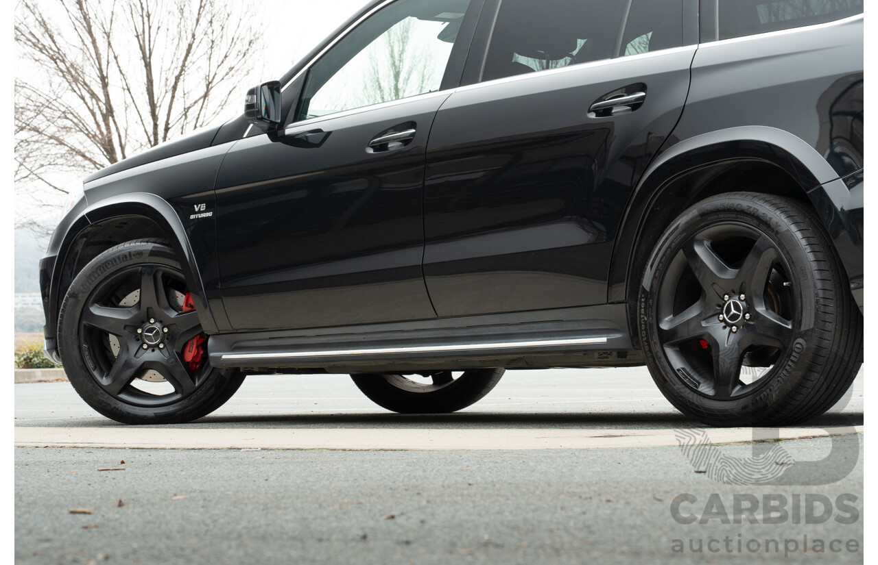 7/2013 Mercedes Benz GL63 AMG X166 4d Wagon Obsidian Black Metallic Twin Turbo V8 5.5L