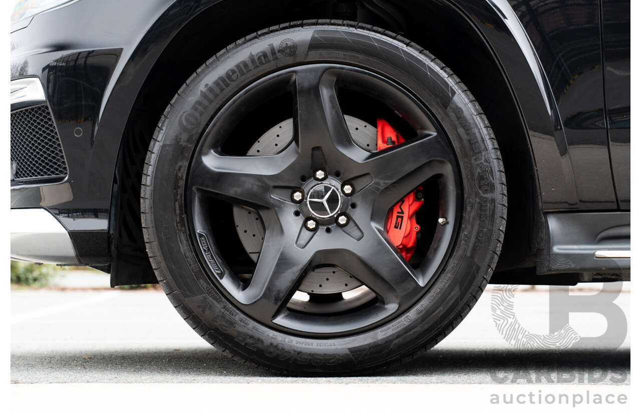 7/2013 Mercedes Benz GL63 AMG X166 4d Wagon Obsidian Black Metallic Twin Turbo V8 5.5L
