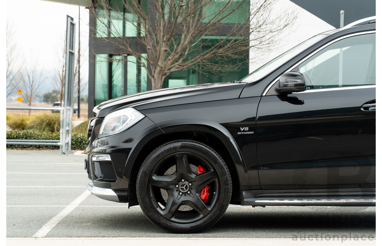 7/2013 Mercedes Benz GL63 AMG X166 4d Wagon Obsidian Black Metallic Twin Turbo V8 5.5L