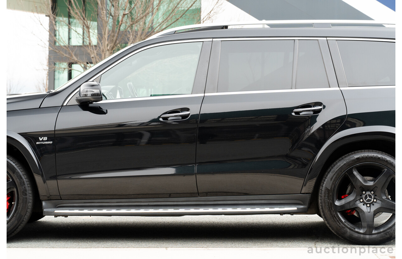 7/2013 Mercedes Benz GL63 AMG X166 4d Wagon Obsidian Black Metallic Twin Turbo V8 5.5L
