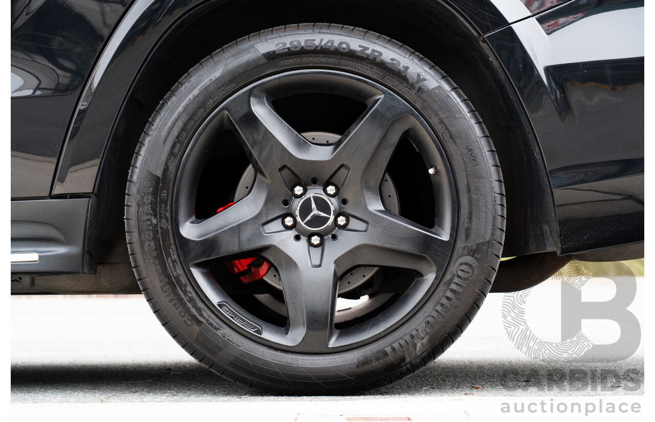 7/2013 Mercedes Benz GL63 AMG X166 4d Wagon Obsidian Black Metallic Twin Turbo V8 5.5L