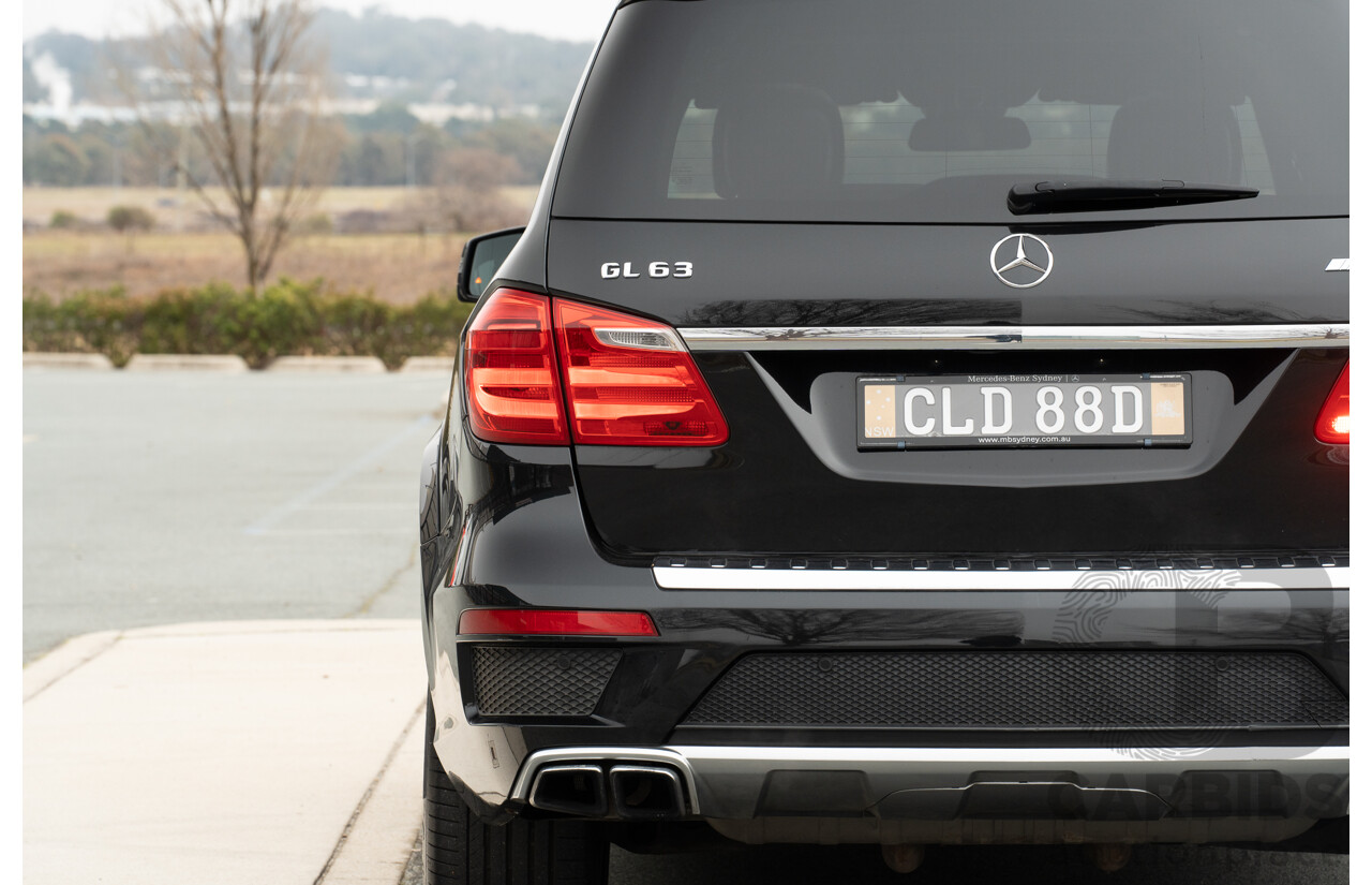 7/2013 Mercedes Benz GL63 AMG X166 4d Wagon Obsidian Black Metallic Twin Turbo V8 5.5L