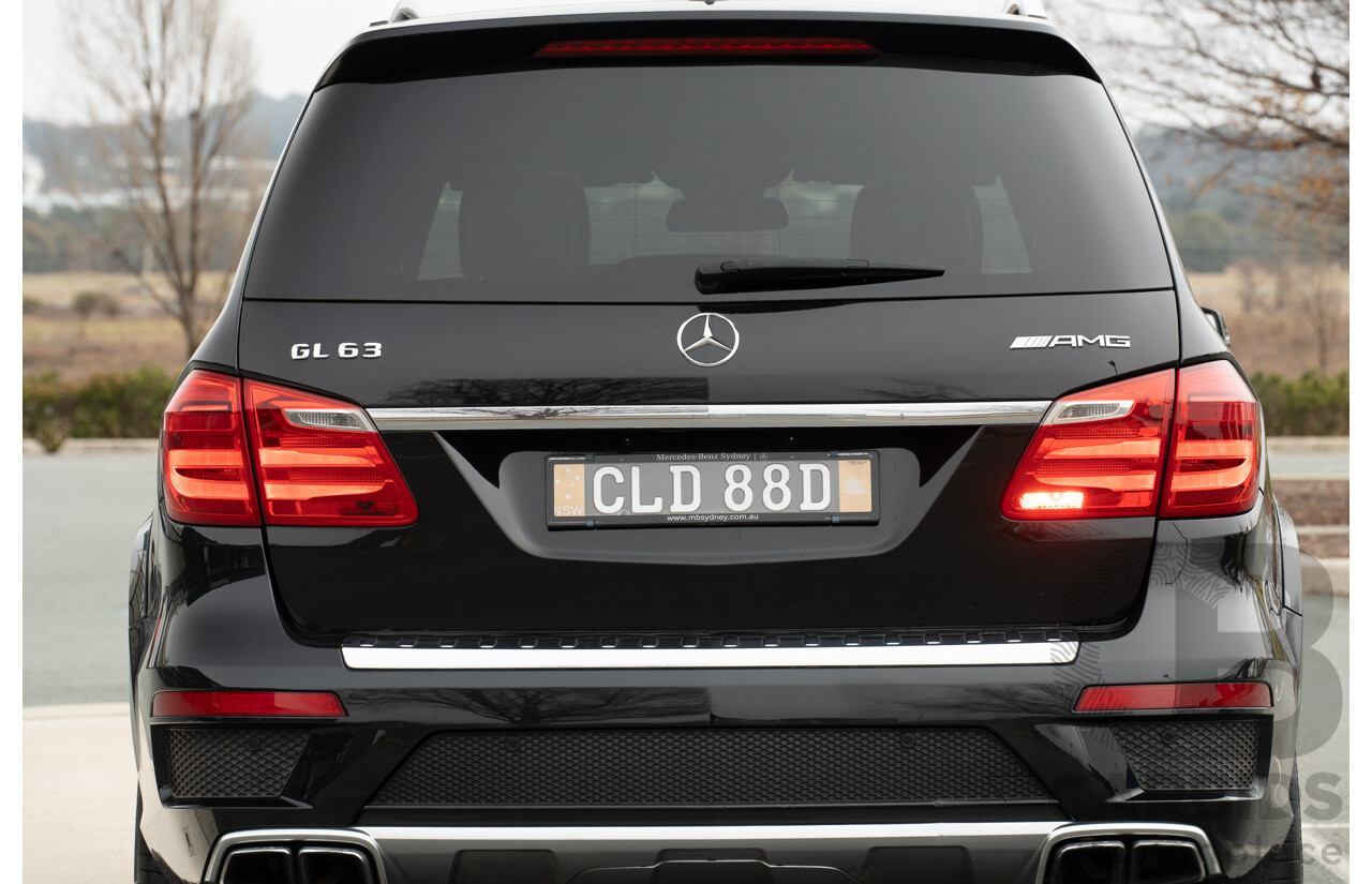 7/2013 Mercedes Benz GL63 AMG X166 4d Wagon Obsidian Black Metallic Twin Turbo V8 5.5L