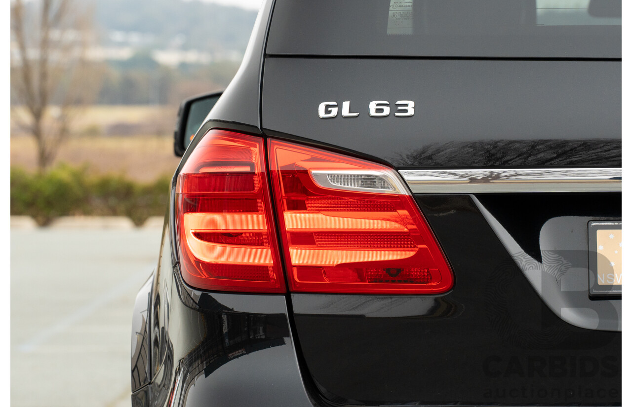 7/2013 Mercedes Benz GL63 AMG X166 4d Wagon Obsidian Black Metallic Twin Turbo V8 5.5L