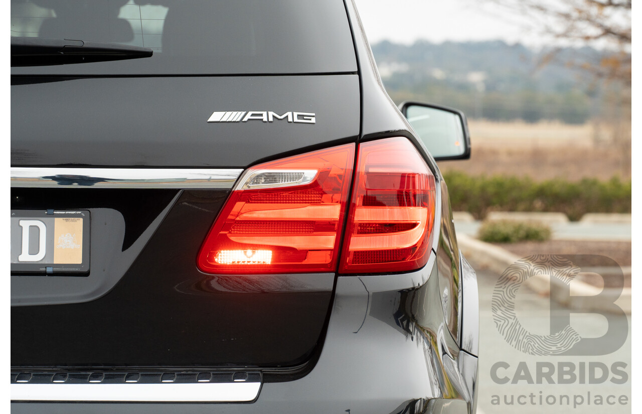 7/2013 Mercedes Benz GL63 AMG X166 4d Wagon Obsidian Black Metallic Twin Turbo V8 5.5L