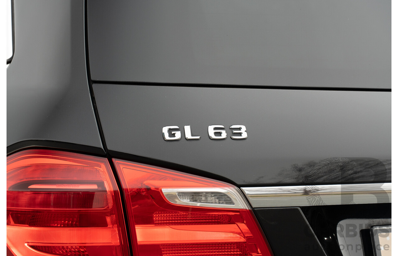 7/2013 Mercedes Benz GL63 AMG X166 4d Wagon Obsidian Black Metallic Twin Turbo V8 5.5L