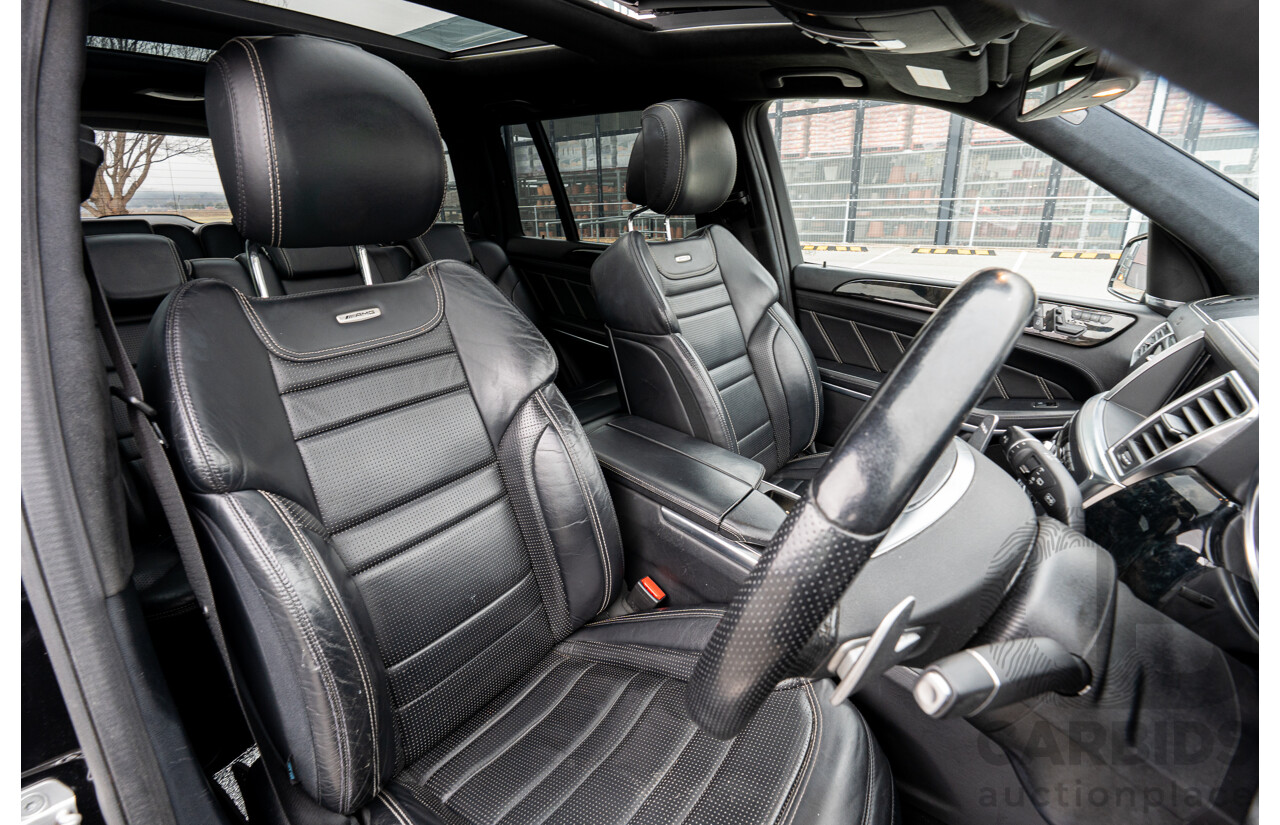 7/2013 Mercedes Benz GL63 AMG X166 4d Wagon Obsidian Black Metallic Twin Turbo V8 5.5L