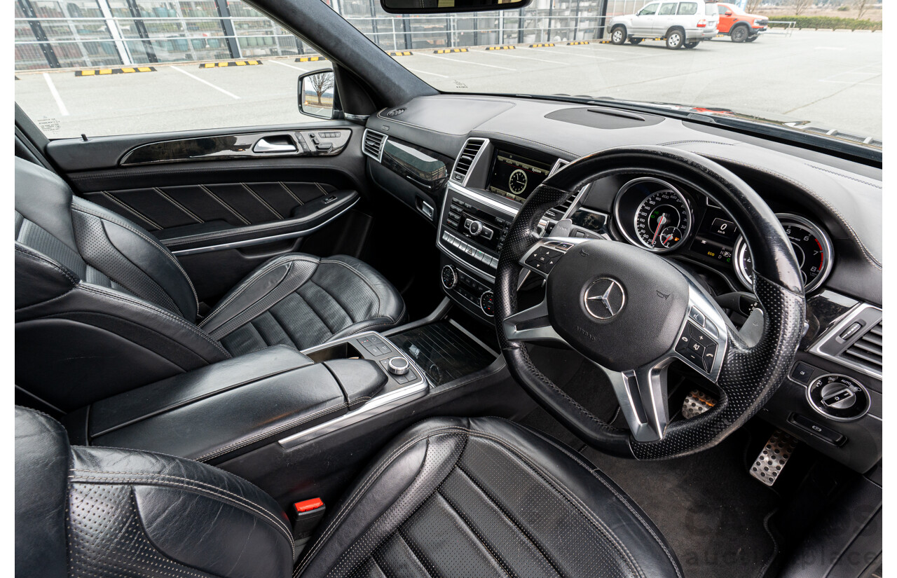 7/2013 Mercedes Benz GL63 AMG X166 4d Wagon Obsidian Black Metallic Twin Turbo V8 5.5L