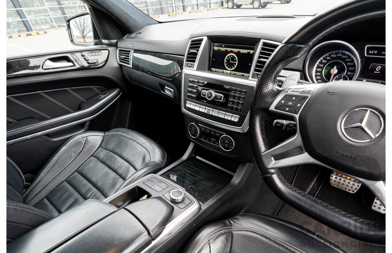 7/2013 Mercedes Benz GL63 AMG X166 4d Wagon Obsidian Black Metallic Twin Turbo V8 5.5L