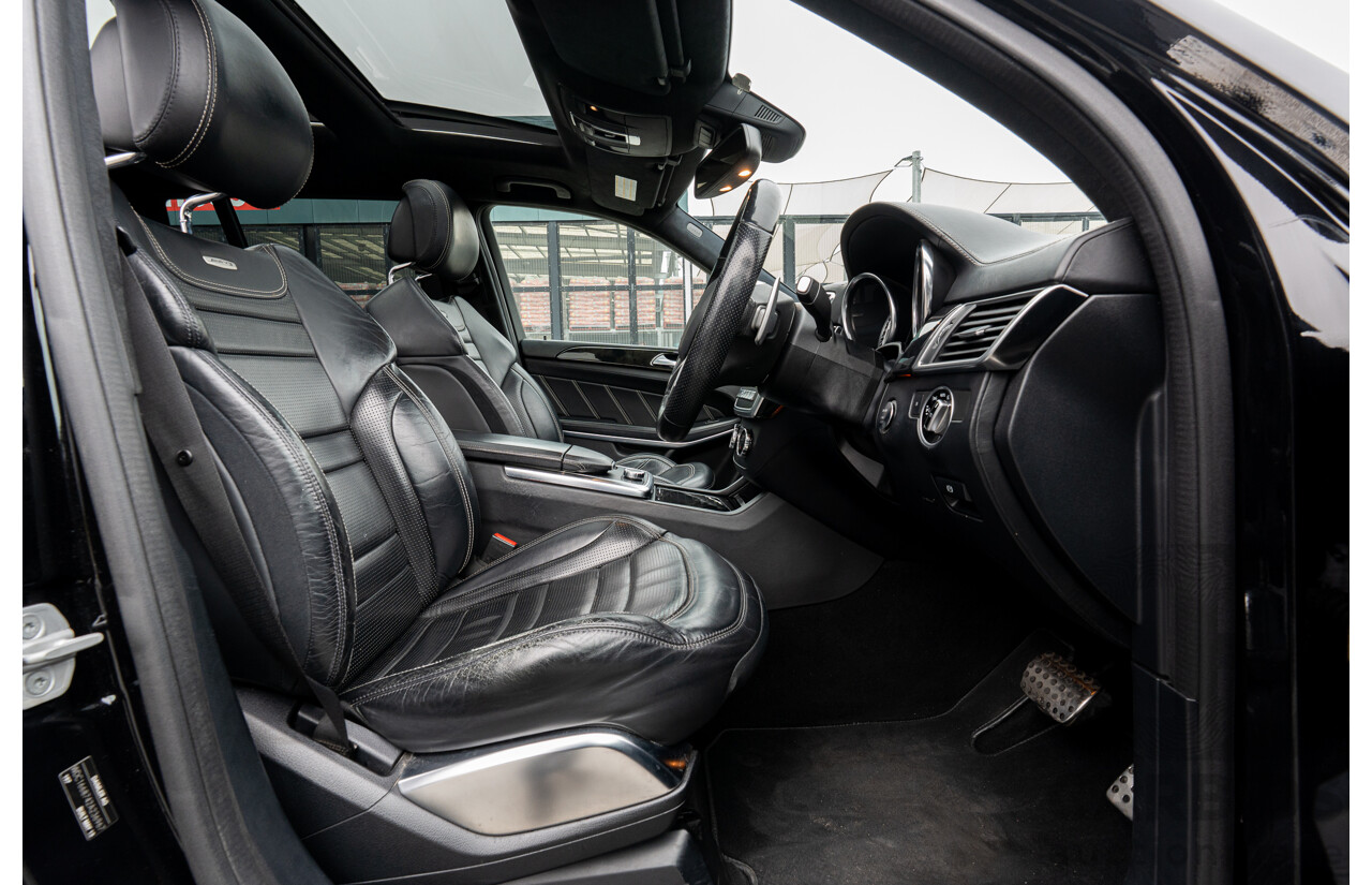 7/2013 Mercedes Benz GL63 AMG X166 4d Wagon Obsidian Black Metallic Twin Turbo V8 5.5L