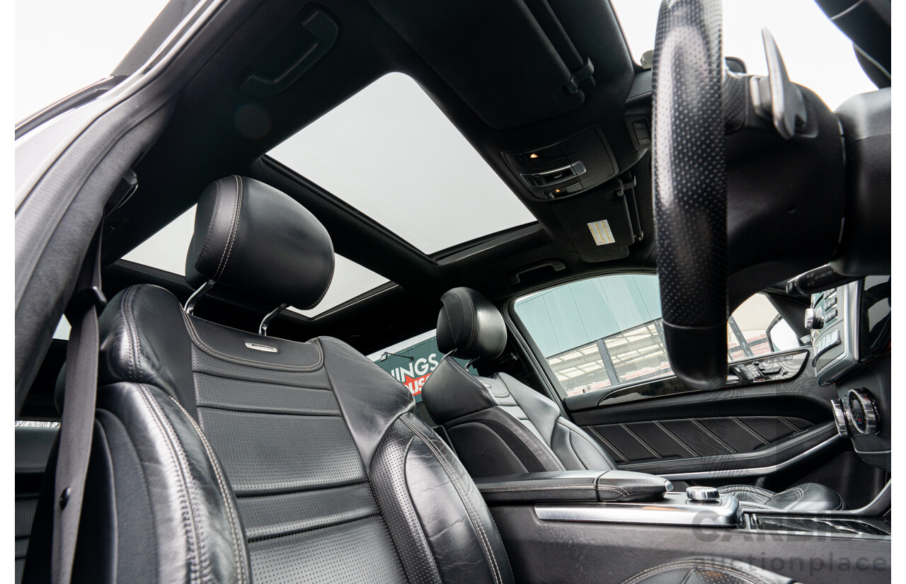 7/2013 Mercedes Benz GL63 AMG X166 4d Wagon Obsidian Black Metallic Twin Turbo V8 5.5L