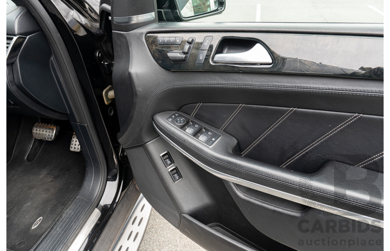 7/2013 Mercedes Benz GL63 AMG X166 4d Wagon Obsidian Black Metallic Twin Turbo V8 5.5L