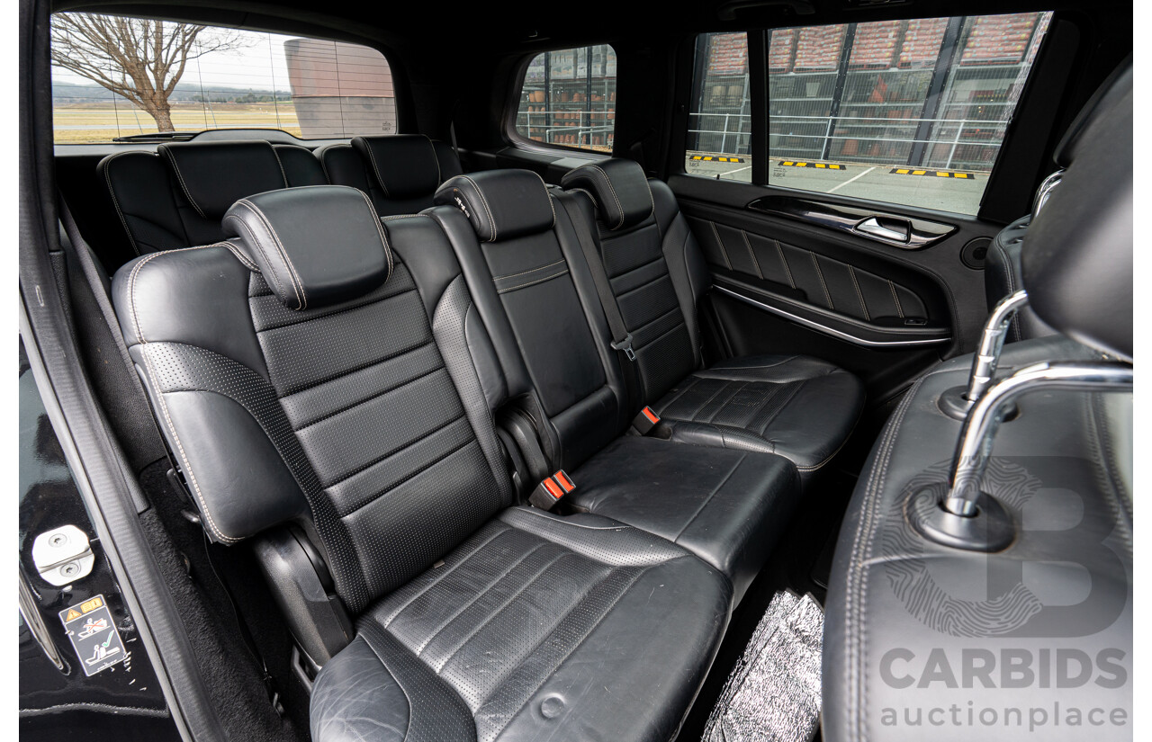 7/2013 Mercedes Benz GL63 AMG X166 4d Wagon Obsidian Black Metallic Twin Turbo V8 5.5L