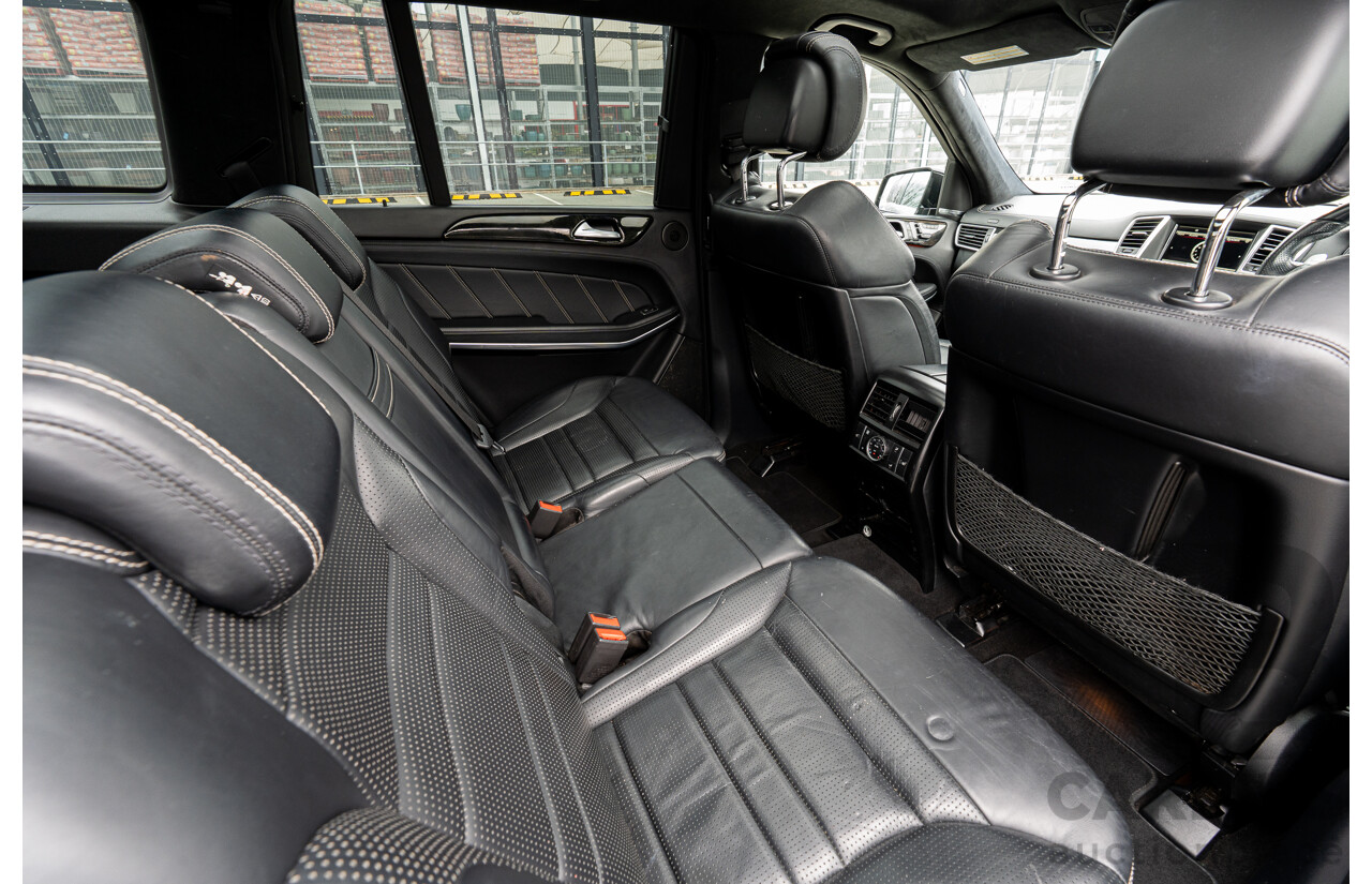 7/2013 Mercedes Benz GL63 AMG X166 4d Wagon Obsidian Black Metallic Twin Turbo V8 5.5L