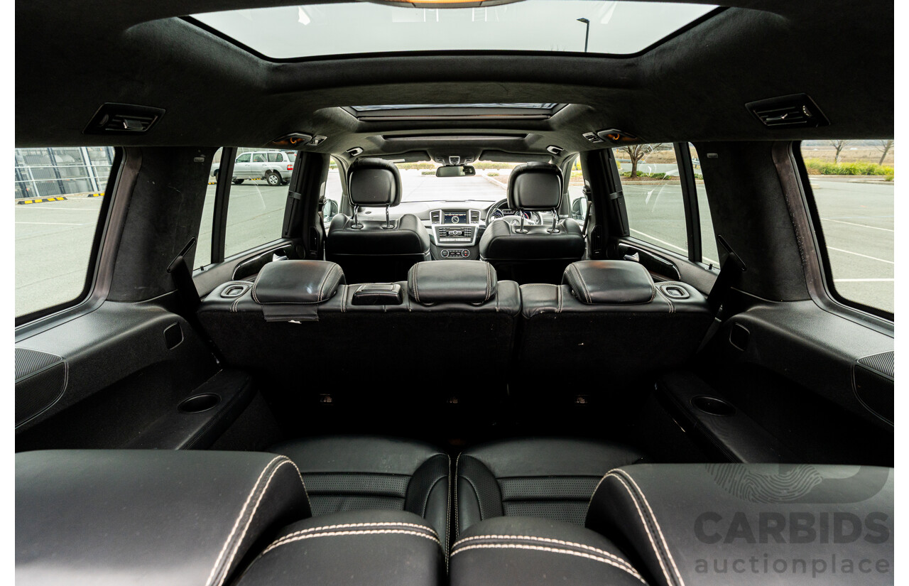 7/2013 Mercedes Benz GL63 AMG X166 4d Wagon Obsidian Black Metallic Twin Turbo V8 5.5L