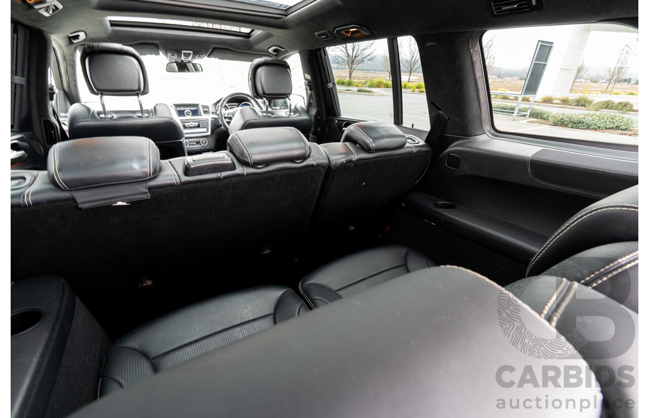 7/2013 Mercedes Benz GL63 AMG X166 4d Wagon Obsidian Black Metallic Twin Turbo V8 5.5L