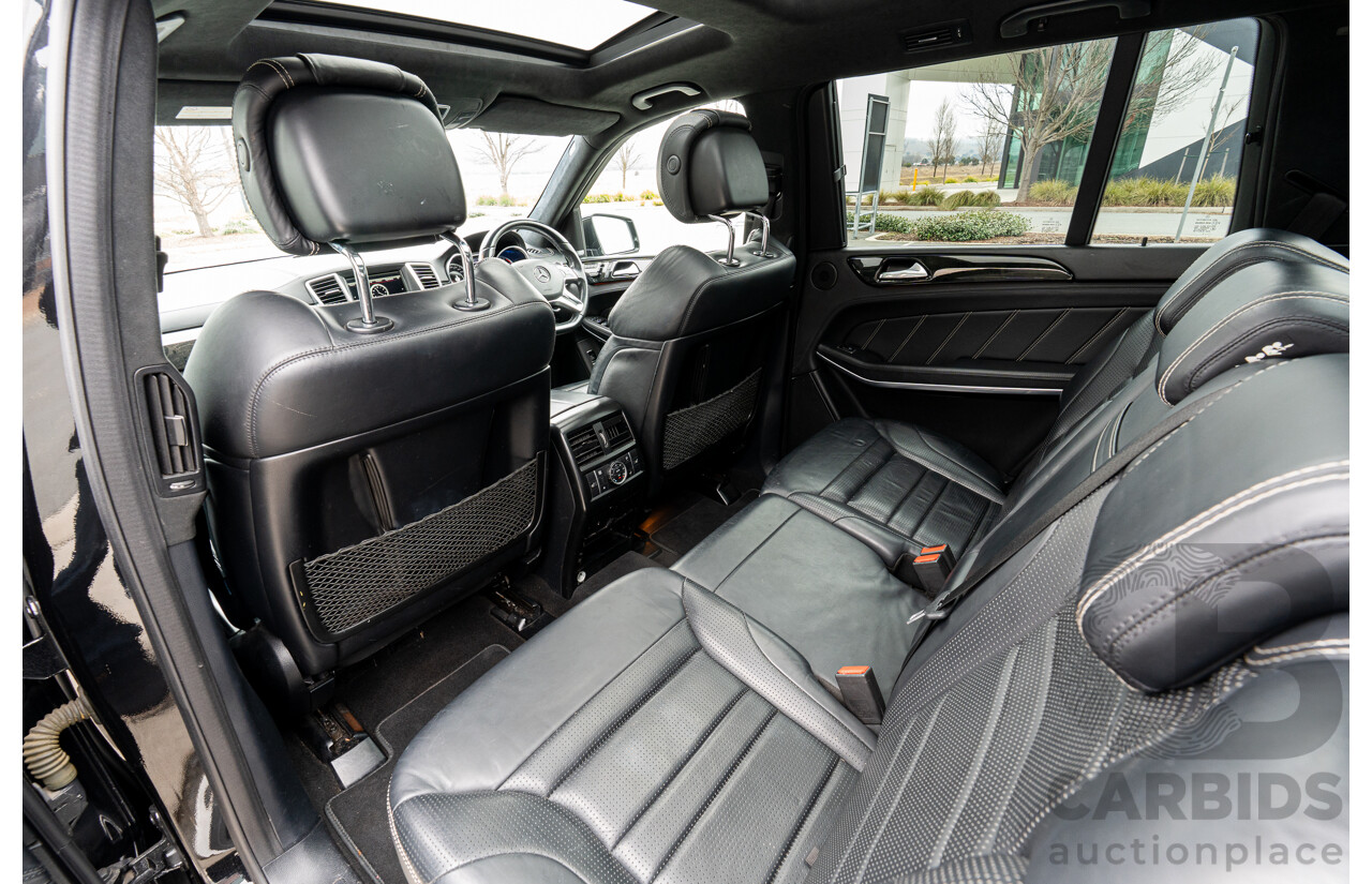 7/2013 Mercedes Benz GL63 AMG X166 4d Wagon Obsidian Black Metallic Twin Turbo V8 5.5L