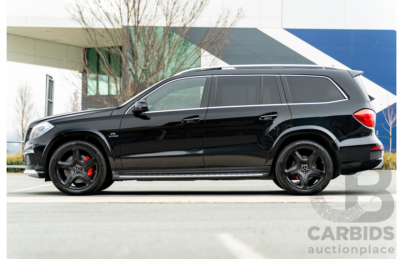 7/2013 Mercedes Benz GL63 AMG X166 4d Wagon Obsidian Black Metallic Twin Turbo V8 5.5L
