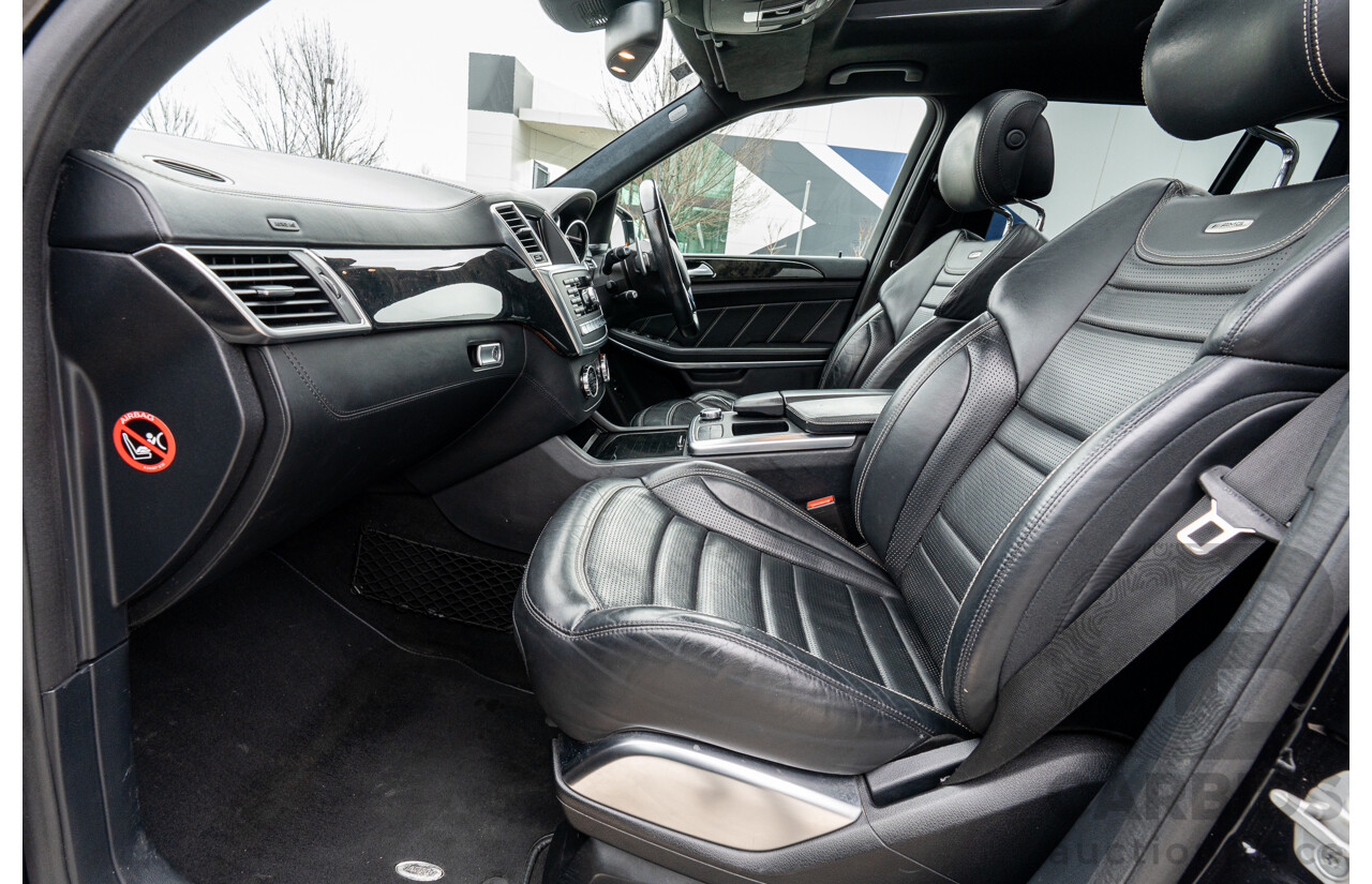7/2013 Mercedes Benz GL63 AMG X166 4d Wagon Obsidian Black Metallic Twin Turbo V8 5.5L