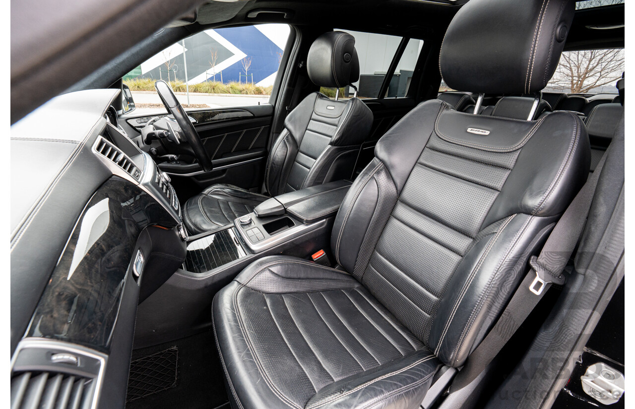 7/2013 Mercedes Benz GL63 AMG X166 4d Wagon Obsidian Black Metallic Twin Turbo V8 5.5L