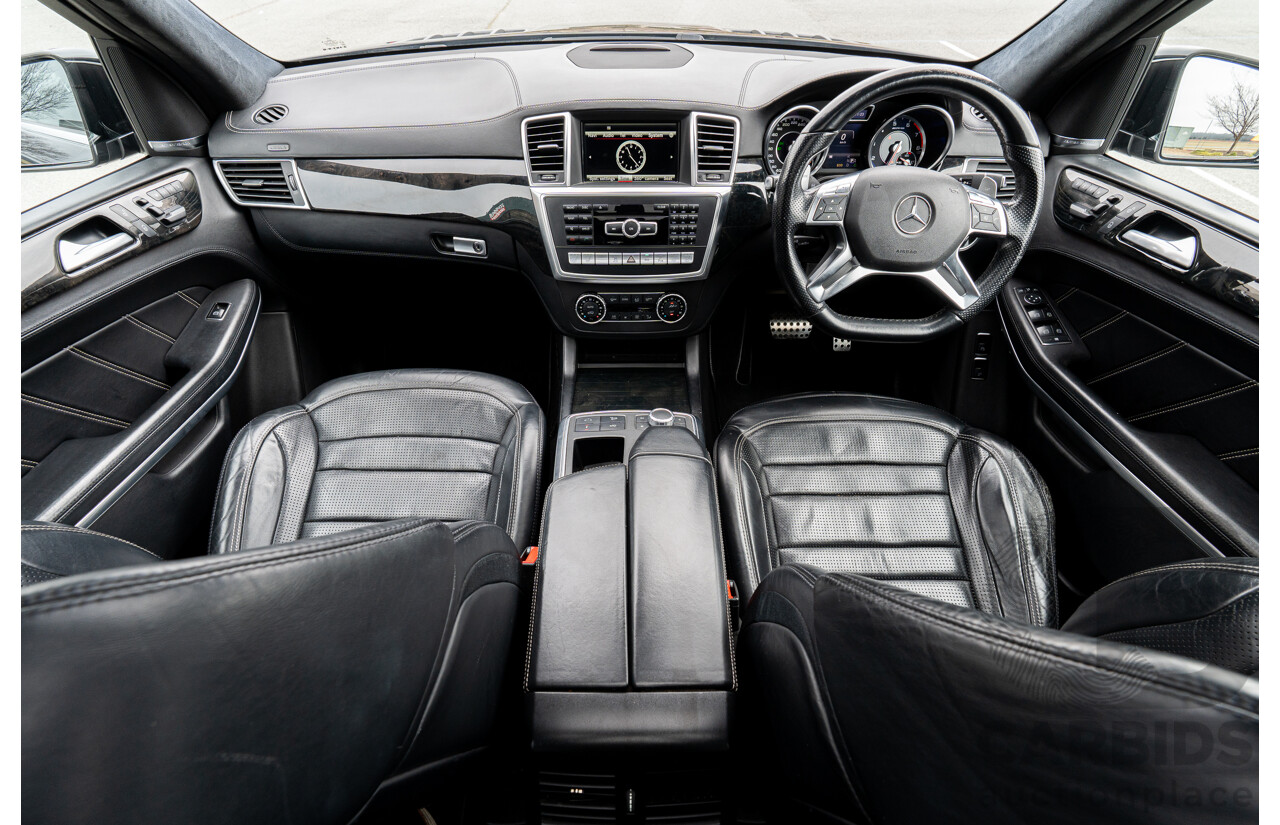 7/2013 Mercedes Benz GL63 AMG X166 4d Wagon Obsidian Black Metallic Twin Turbo V8 5.5L