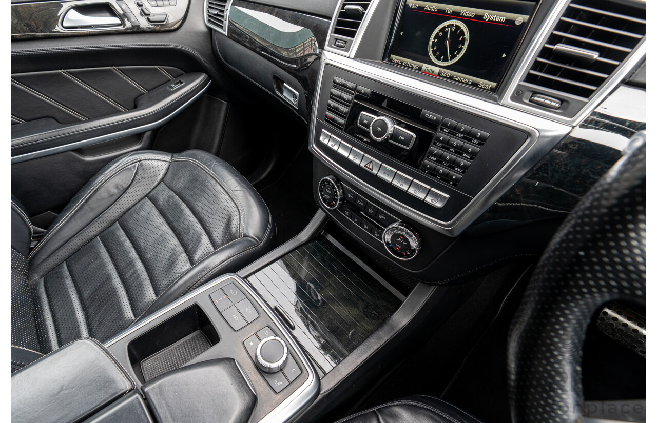 7/2013 Mercedes Benz GL63 AMG X166 4d Wagon Obsidian Black Metallic Twin Turbo V8 5.5L