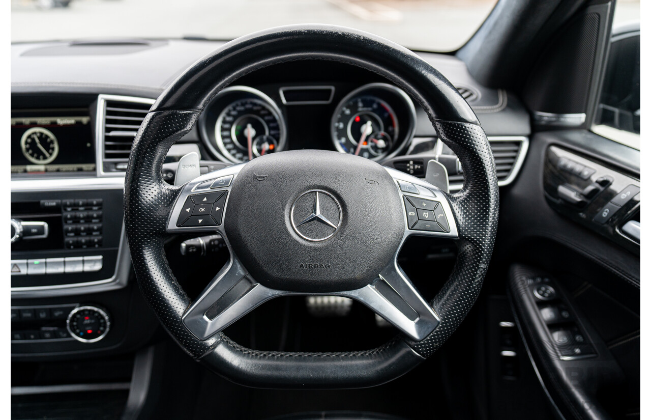 7/2013 Mercedes Benz GL63 AMG X166 4d Wagon Obsidian Black Metallic Twin Turbo V8 5.5L