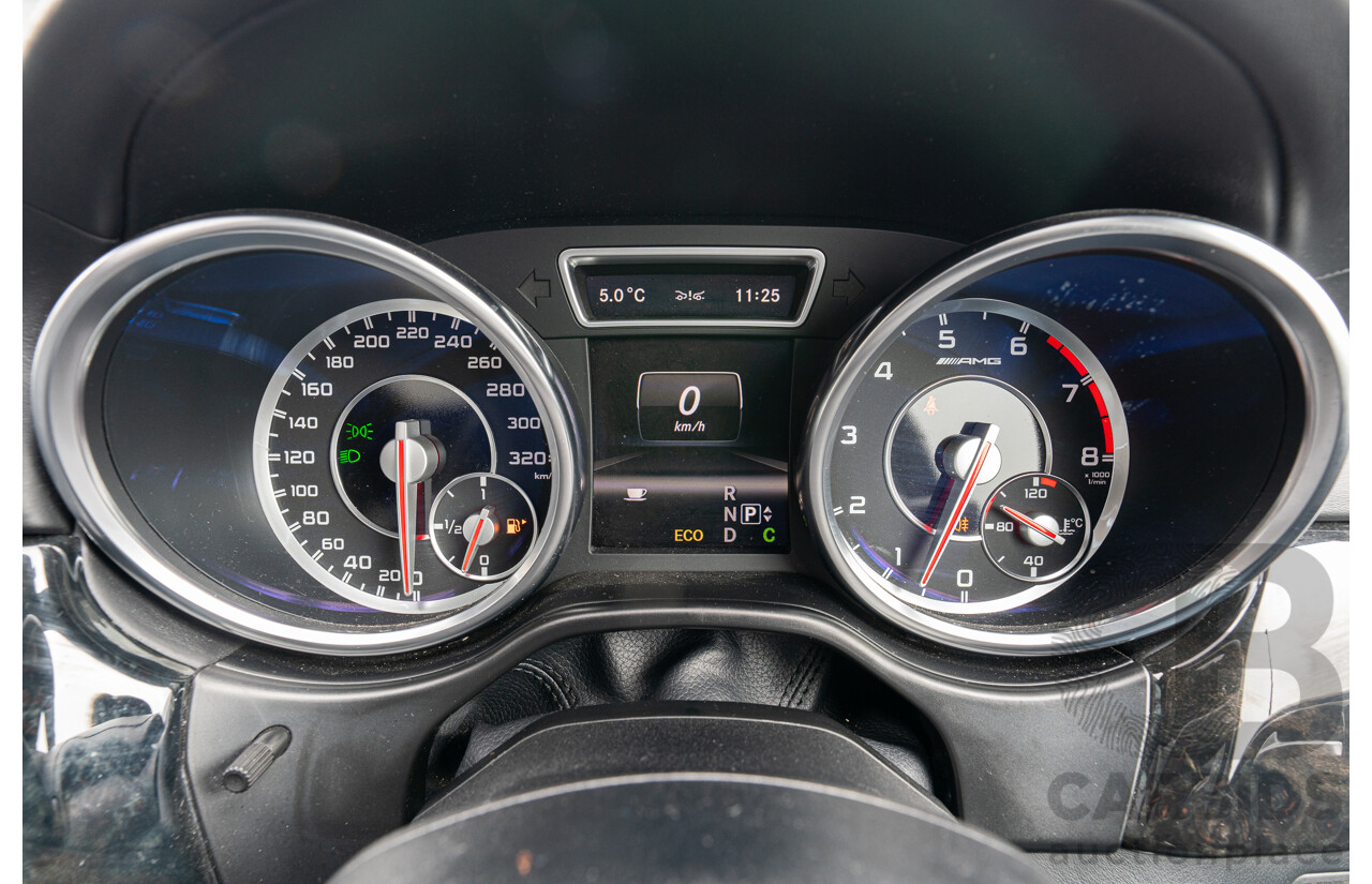 7/2013 Mercedes Benz GL63 AMG X166 4d Wagon Obsidian Black Metallic Twin Turbo V8 5.5L