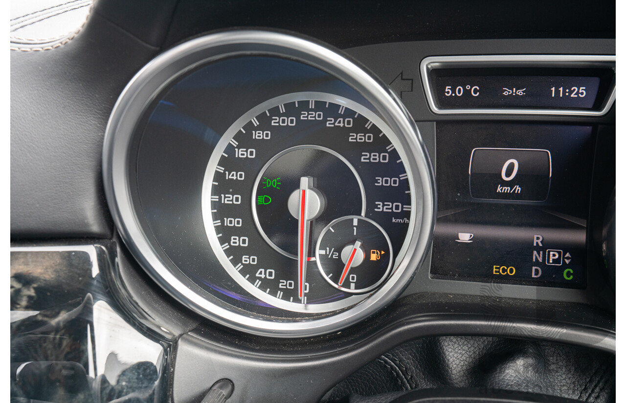 7/2013 Mercedes Benz GL63 AMG X166 4d Wagon Obsidian Black Metallic Twin Turbo V8 5.5L
