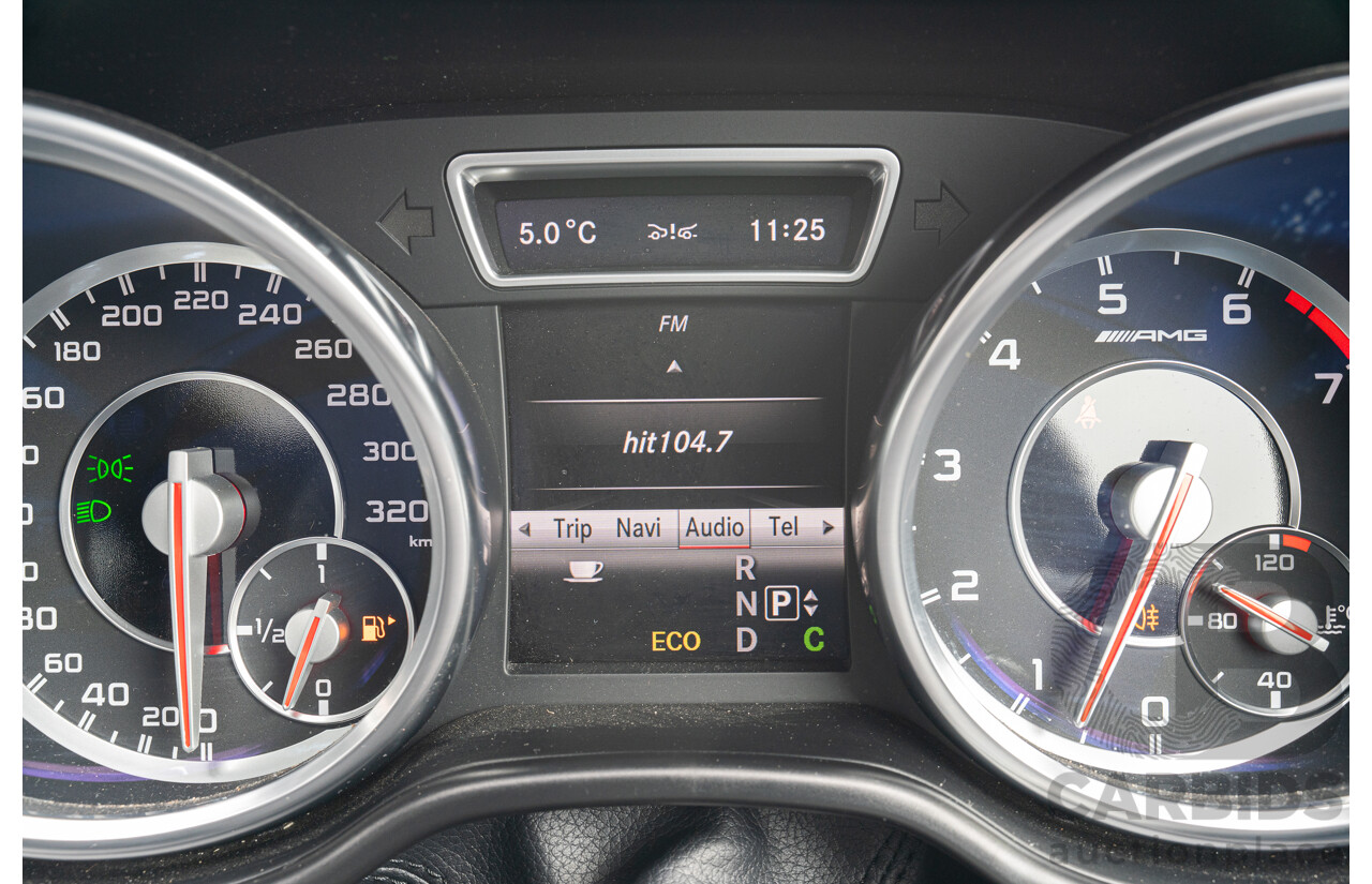 7/2013 Mercedes Benz GL63 AMG X166 4d Wagon Obsidian Black Metallic Twin Turbo V8 5.5L