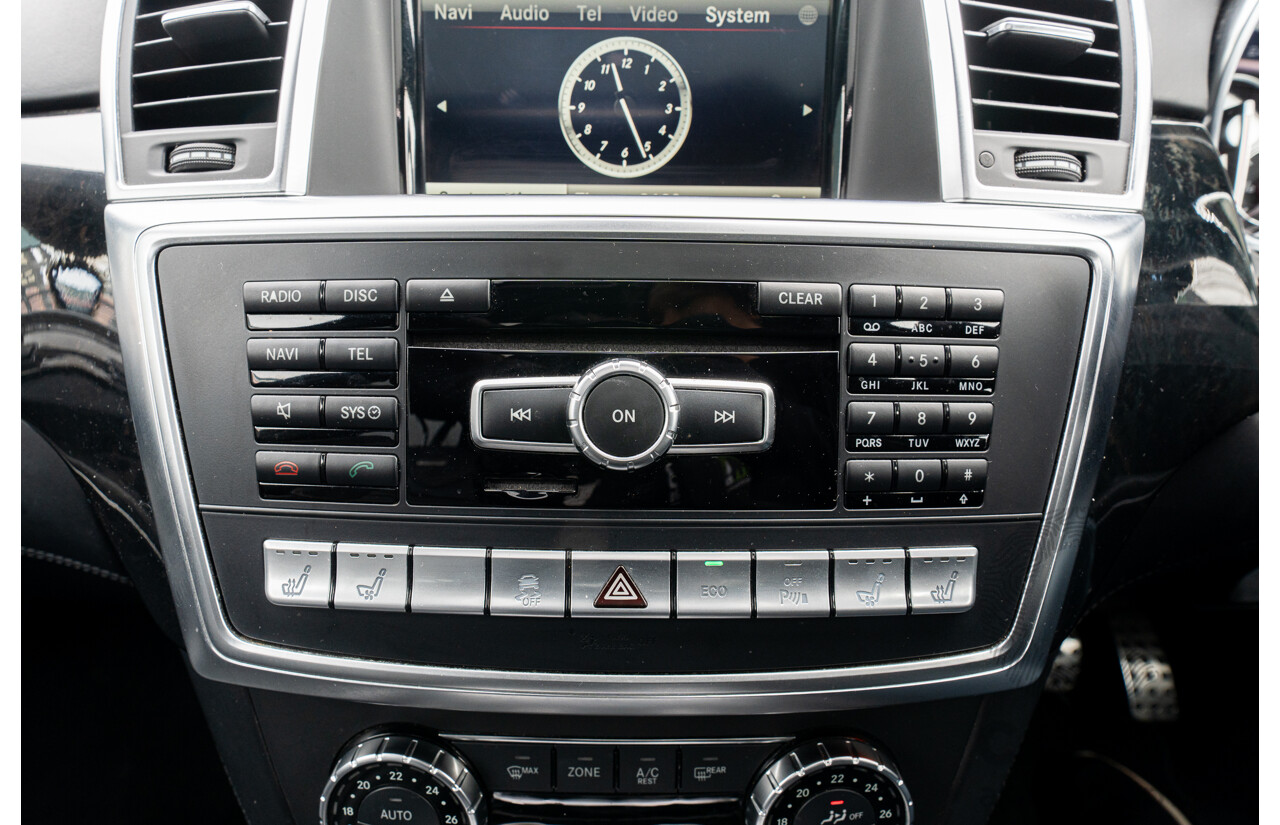 7/2013 Mercedes Benz GL63 AMG X166 4d Wagon Obsidian Black Metallic Twin Turbo V8 5.5L