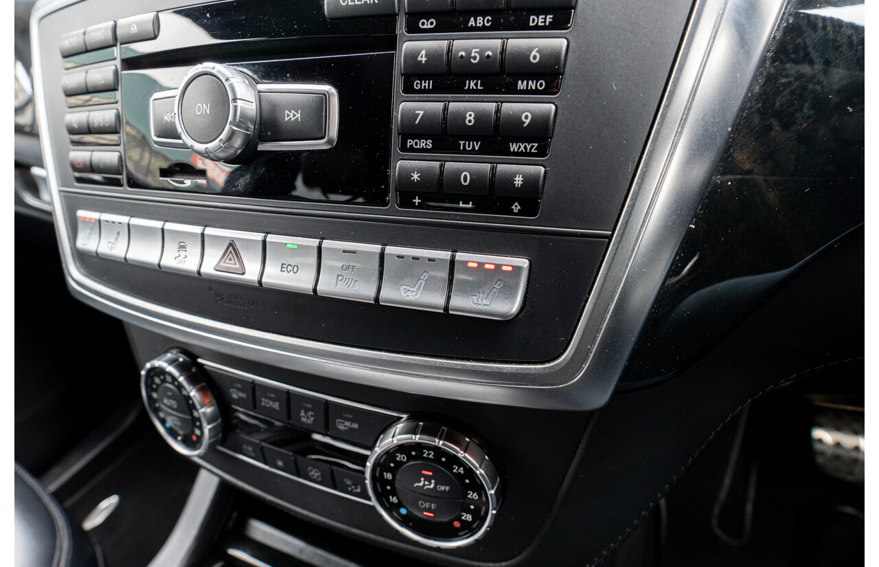 7/2013 Mercedes Benz GL63 AMG X166 4d Wagon Obsidian Black Metallic Twin Turbo V8 5.5L