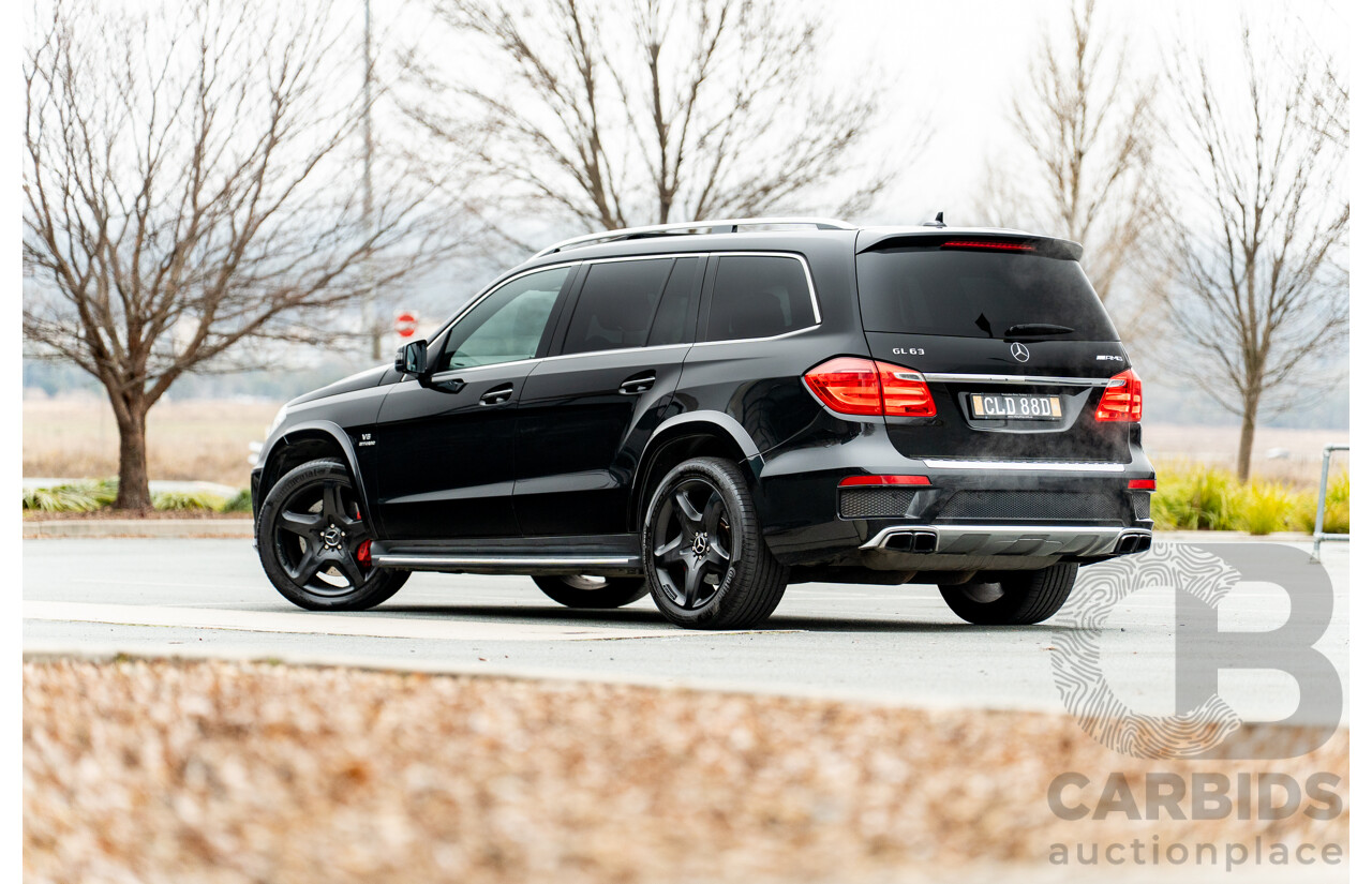7/2013 Mercedes Benz GL63 AMG X166 4d Wagon Obsidian Black Metallic Twin Turbo V8 5.5L