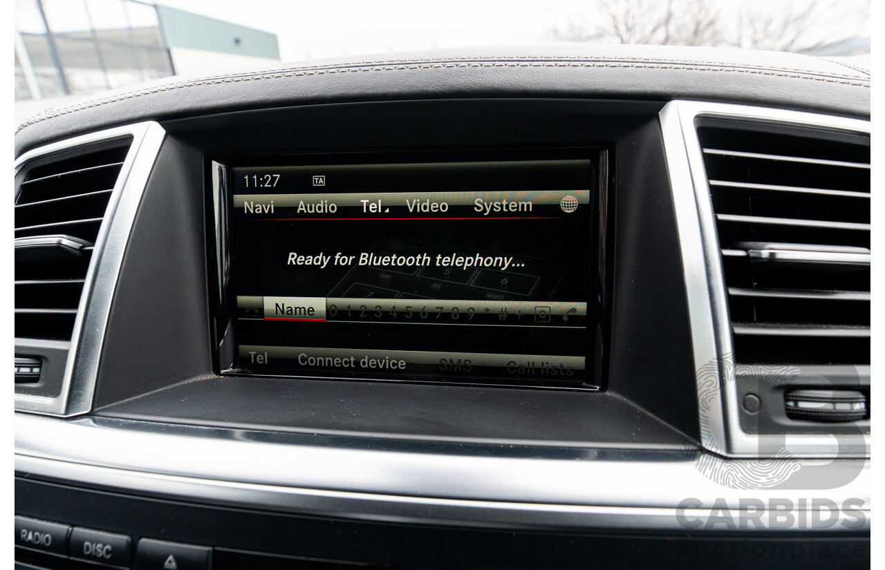 7/2013 Mercedes Benz GL63 AMG X166 4d Wagon Obsidian Black Metallic Twin Turbo V8 5.5L