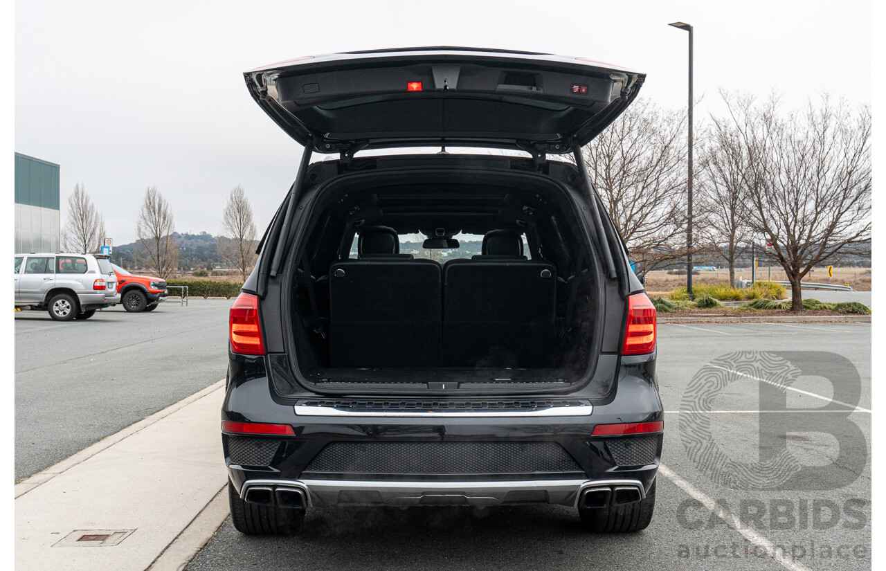 7/2013 Mercedes Benz GL63 AMG X166 4d Wagon Obsidian Black Metallic Twin Turbo V8 5.5L