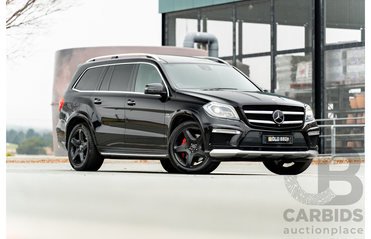 7/2013 Mercedes Benz GL63 AMG X166 4d Wagon Obsidian Black Metallic Twin Turbo V8 5.5L
