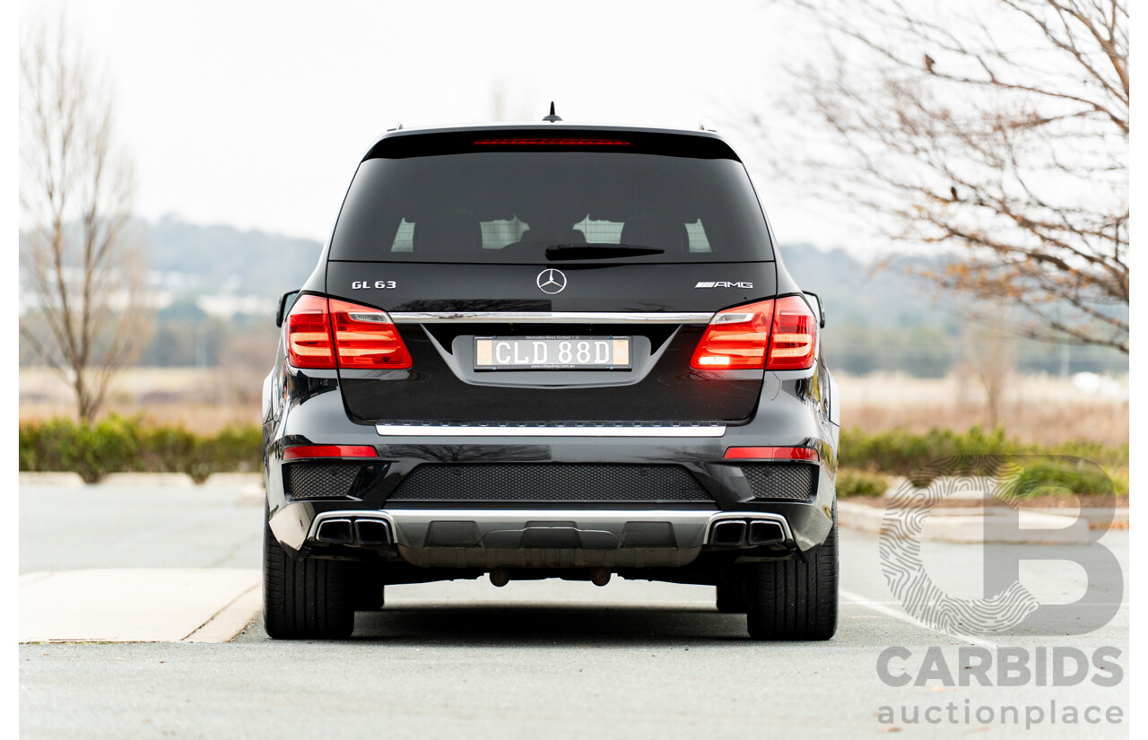 7/2013 Mercedes Benz GL63 AMG X166 4d Wagon Obsidian Black Metallic Twin Turbo V8 5.5L