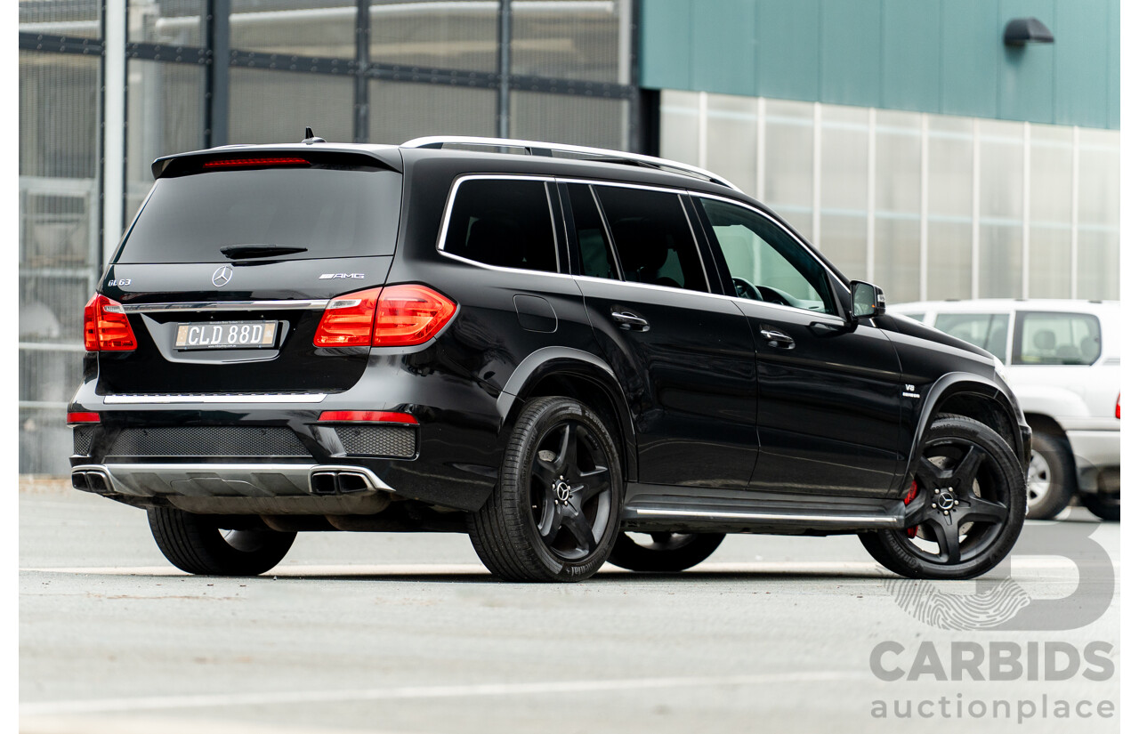 7/2013 Mercedes Benz GL63 AMG X166 4d Wagon Obsidian Black Metallic Twin Turbo V8 5.5L