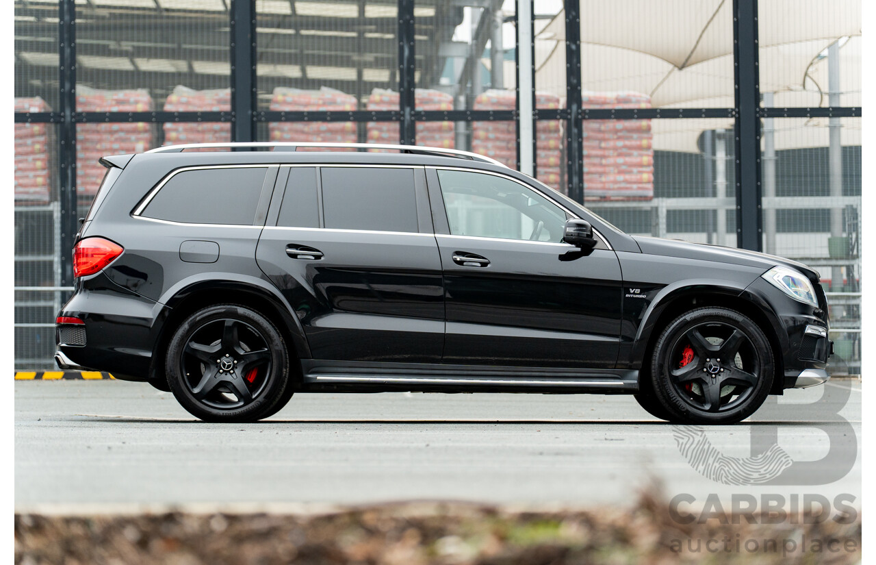 7/2013 Mercedes Benz GL63 AMG X166 4d Wagon Obsidian Black Metallic Twin Turbo V8 5.5L