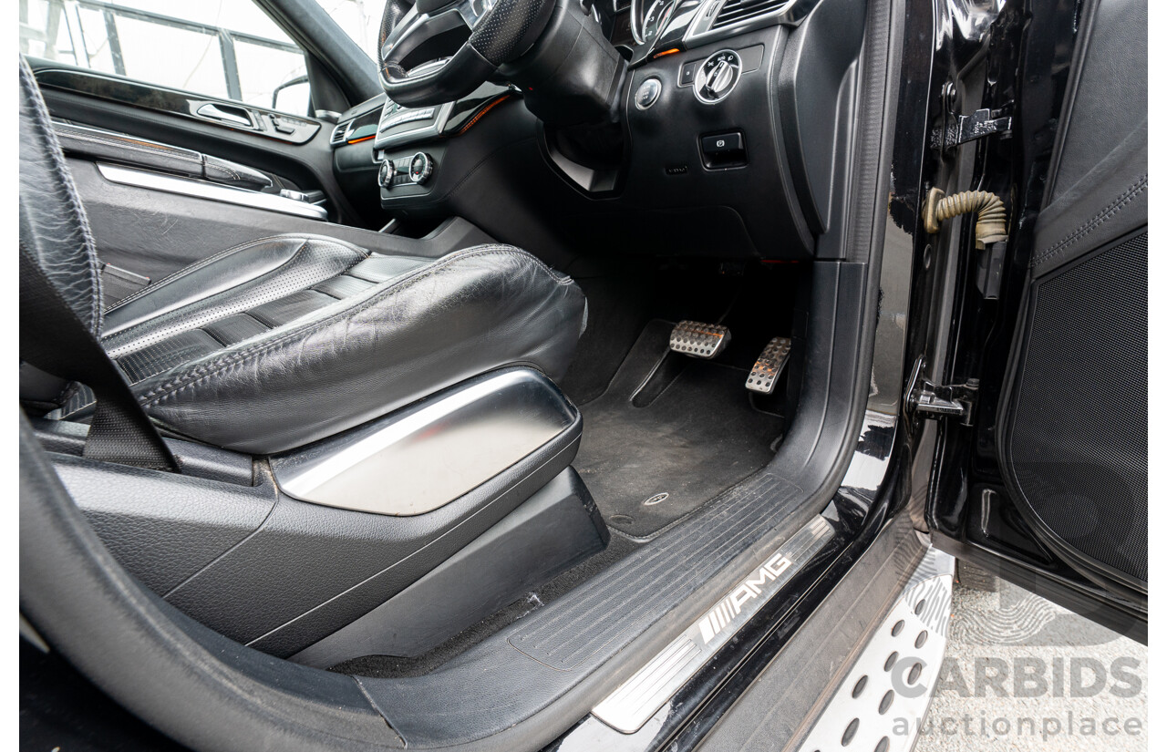7/2013 Mercedes Benz GL63 AMG X166 4d Wagon Obsidian Black Metallic Twin Turbo V8 5.5L