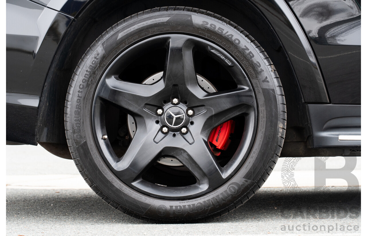 7/2013 Mercedes Benz GL63 AMG X166 4d Wagon Obsidian Black Metallic Twin Turbo V8 5.5L