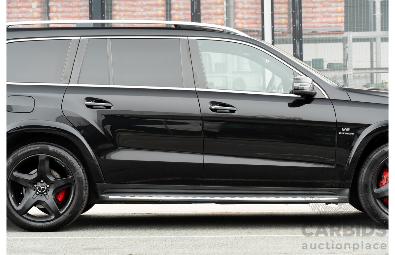 7/2013 Mercedes Benz GL63 AMG X166 4d Wagon Obsidian Black Metallic Twin Turbo V8 5.5L