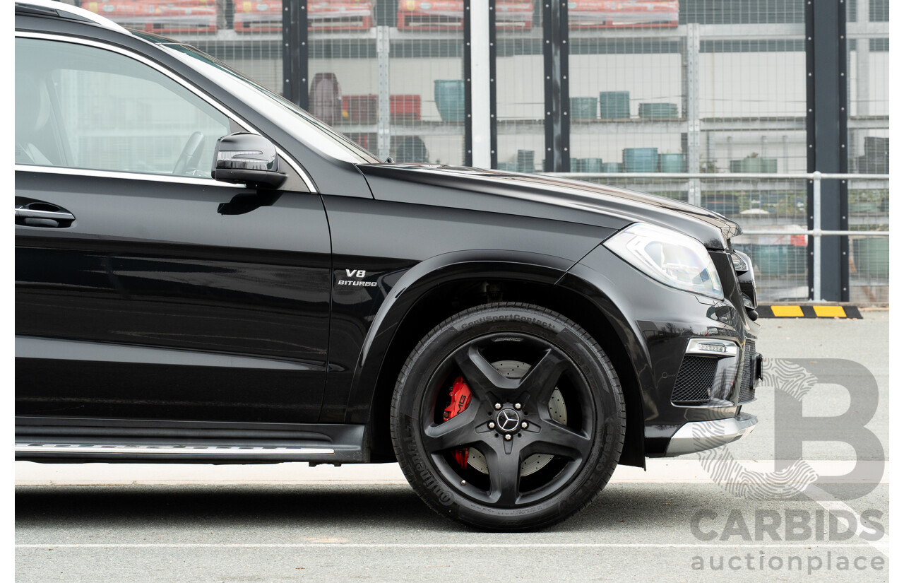 7/2013 Mercedes Benz GL63 AMG X166 4d Wagon Obsidian Black Metallic Twin Turbo V8 5.5L