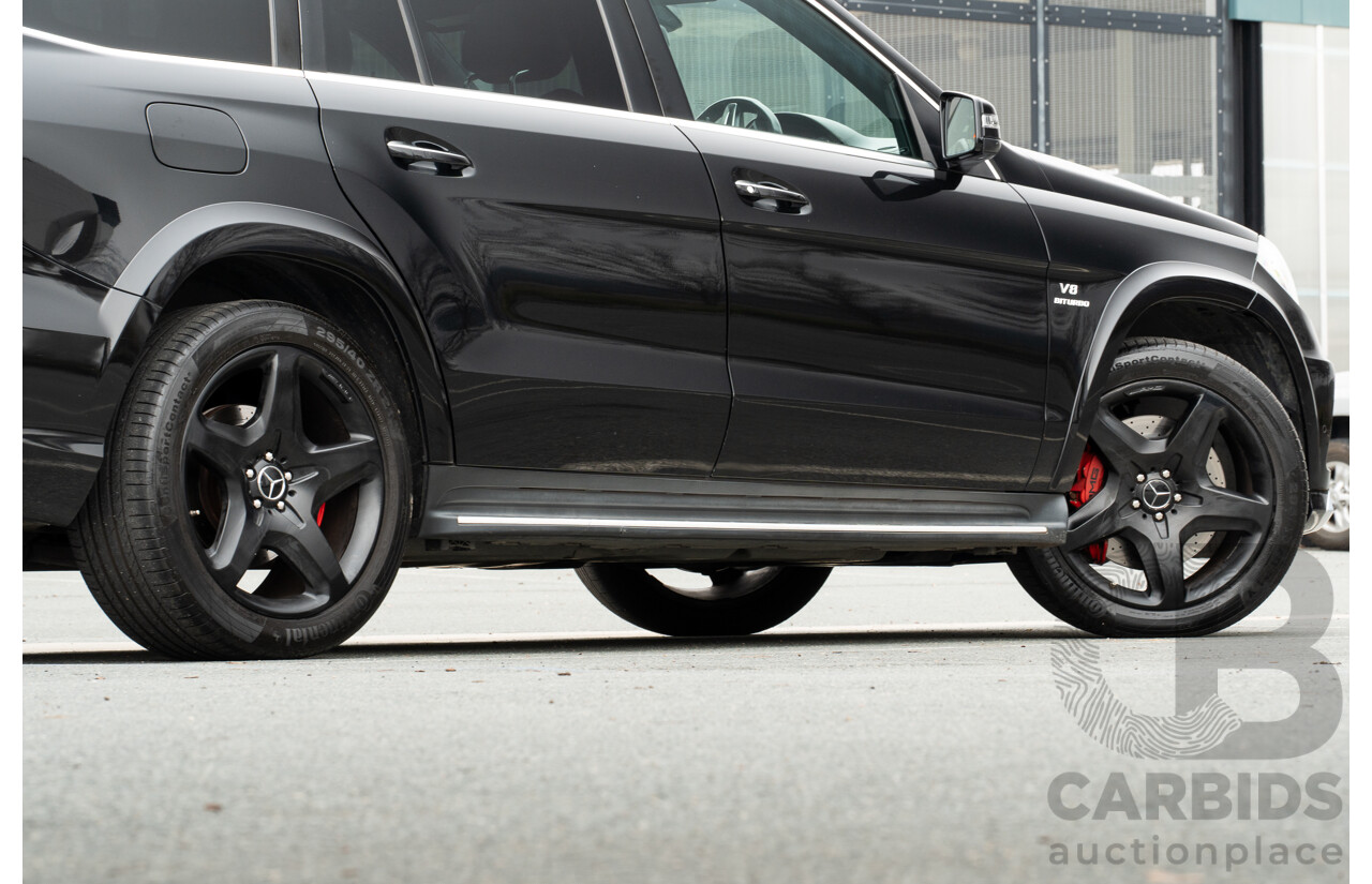 7/2013 Mercedes Benz GL63 AMG X166 4d Wagon Obsidian Black Metallic Twin Turbo V8 5.5L
