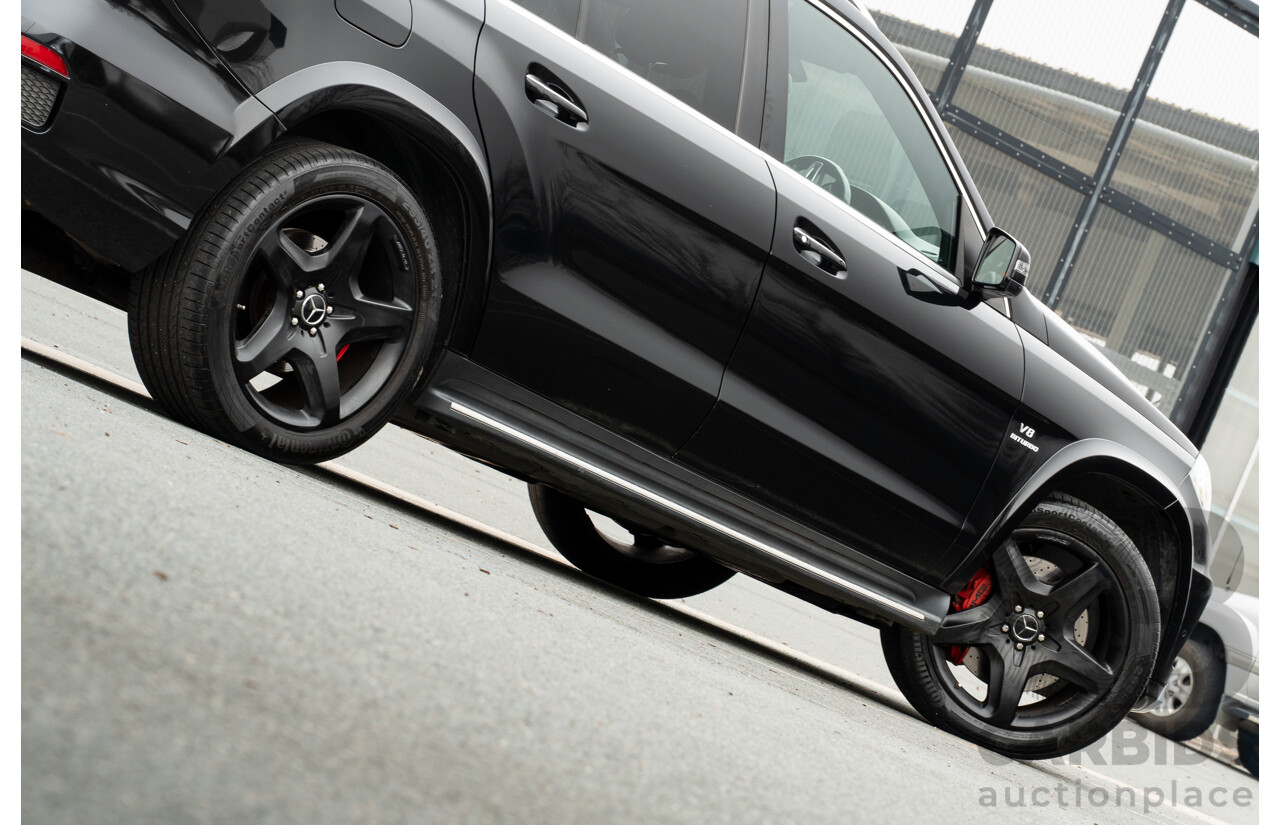 7/2013 Mercedes Benz GL63 AMG X166 4d Wagon Obsidian Black Metallic Twin Turbo V8 5.5L