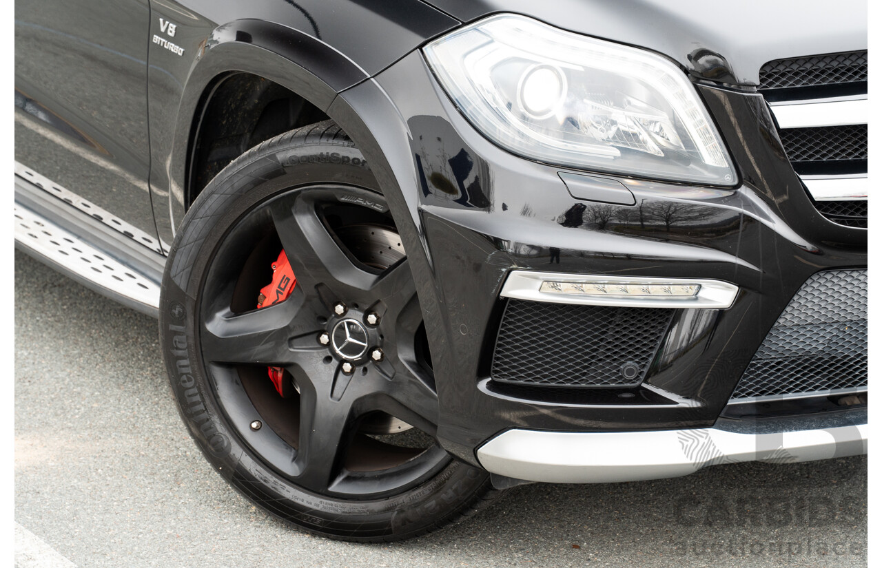 7/2013 Mercedes Benz GL63 AMG X166 4d Wagon Obsidian Black Metallic Twin Turbo V8 5.5L